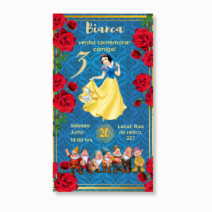 Convite Branca de neve