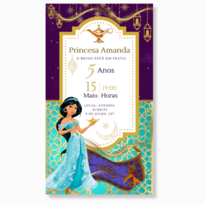 Jasmine Aladdin - Convite estático